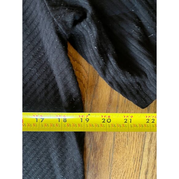 UNIVERSAL STANDARD Black Ribbed Made in Peru Midi Dress Women's Size Small - Picture 8 of 8